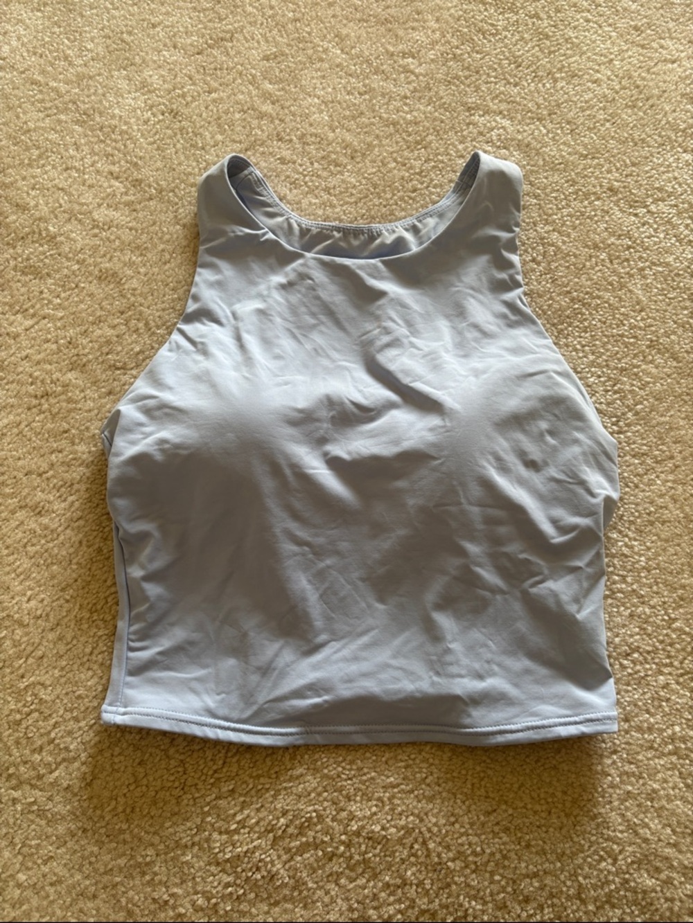 Land’s end light blue tankini size 8